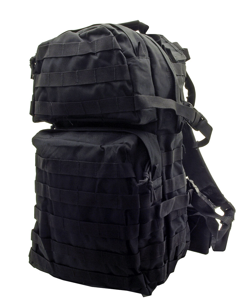 Large MOLLE Tactical Backpack - Black