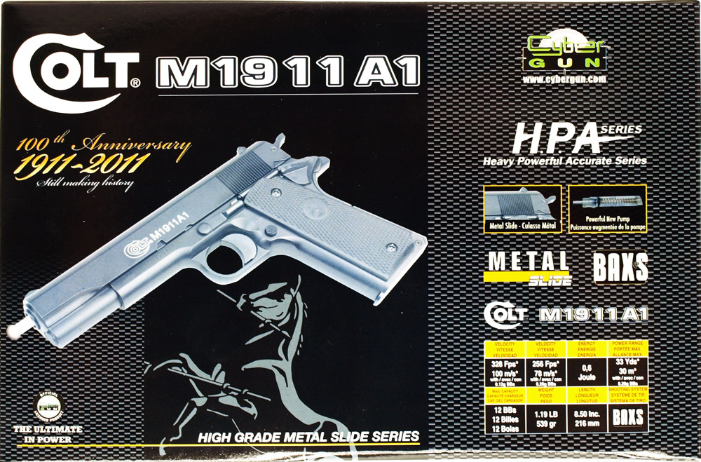 Colt M1911 A1 Spring Airsoft Hand Gun 4718