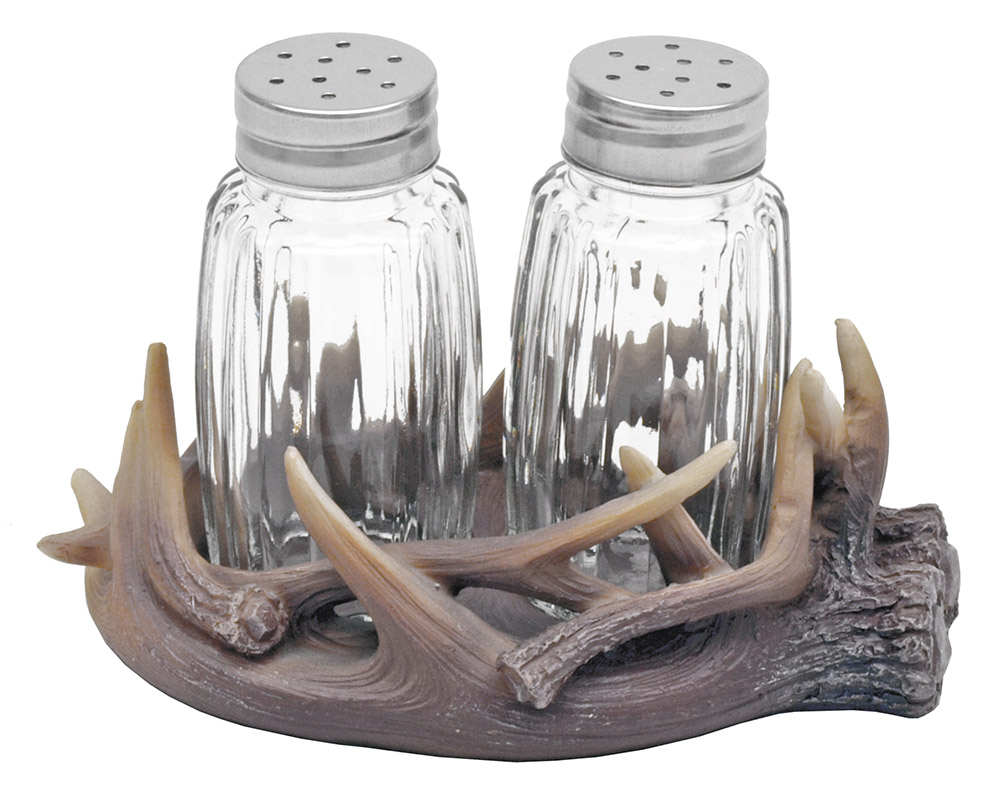 Hunter's Seasons Deer Antler Salt & Pepper Shakers