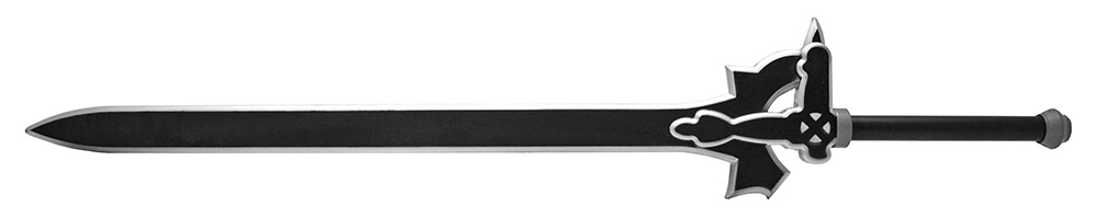 Full Size Fantasy Foam Sword - Black