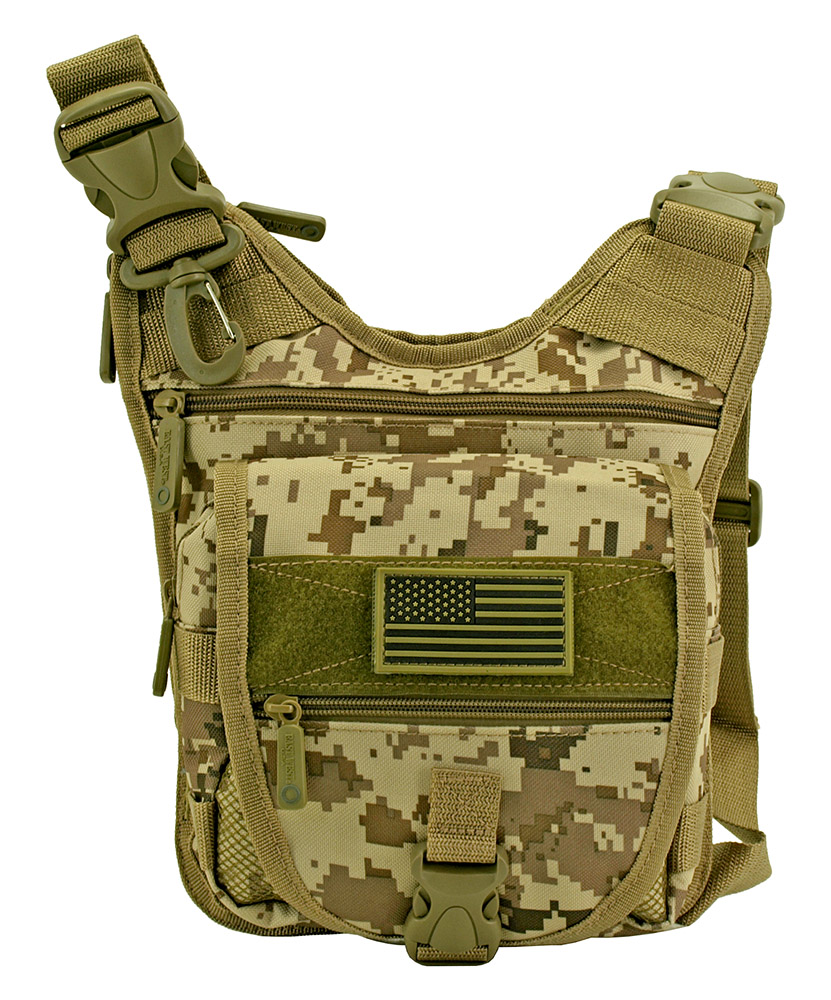 Tactical Sling Range Bag - Desert Digital Camo