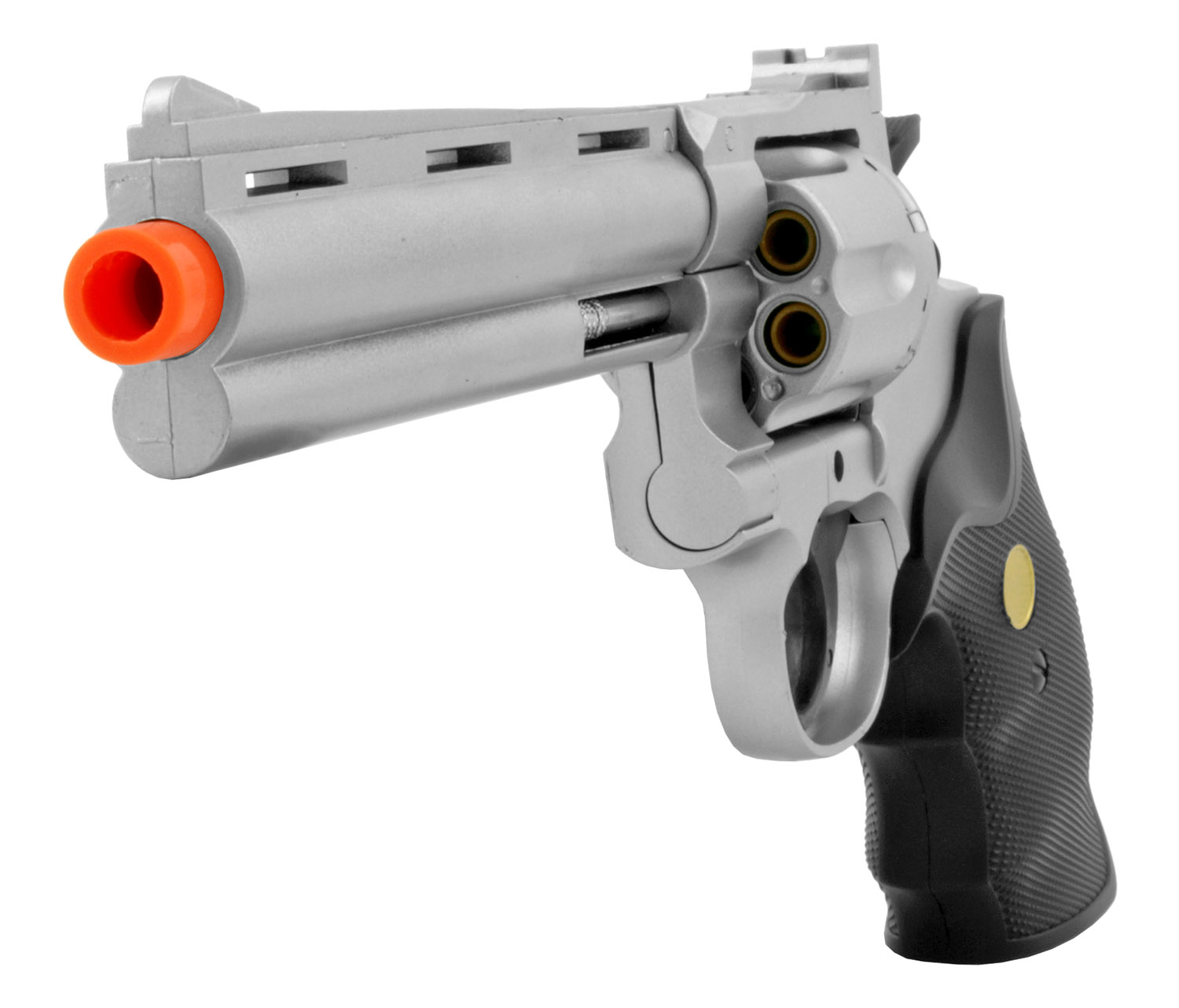 UK A.R.M.S. G36B 357 Magnum Revolver Full Spring Airsoft Pistol W/ Shells - 6mm