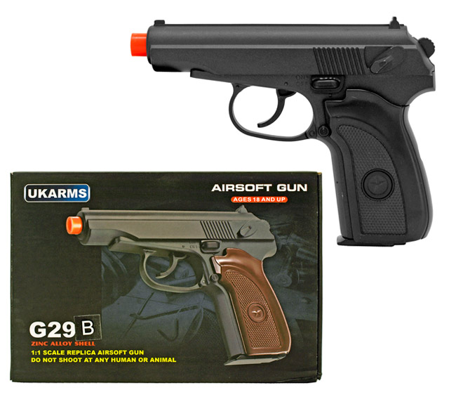 UKArms G29B Spring Powered Metal Airsoft Pistol