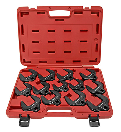 Cal-Hawk 13 - pc. 1/2" Dr. Jumbo SAE/Metric Crowfoot Set