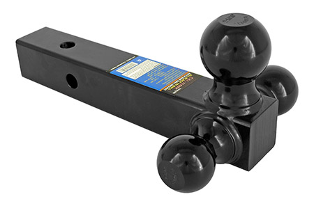 Cal-Hawk All-Black Tri-Ball Hitch Bar Ball Mount