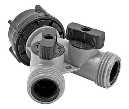 Hose Splitter with 2-Way Flow Water Shut-Off