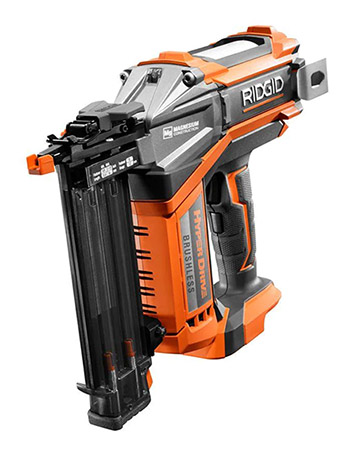 RIDGID R09890B 18V Brushless Cordless HYPERDRIVE 18-Gauge 2-1/8 in. Brad Nailer (Tool Only)