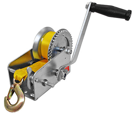 2,000 Lbs. Nylon Strap Hand Winch