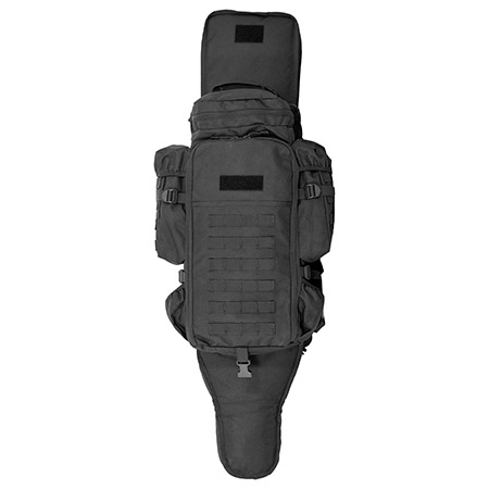 Lancer Tactical 46" Rifle Bag MOLLE Hunting Backpack Military Rucksack - Black