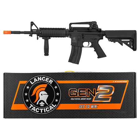 Lancer Tactical Gen 2 M4 RIS Electric Airsoft Gun AEG Rifle