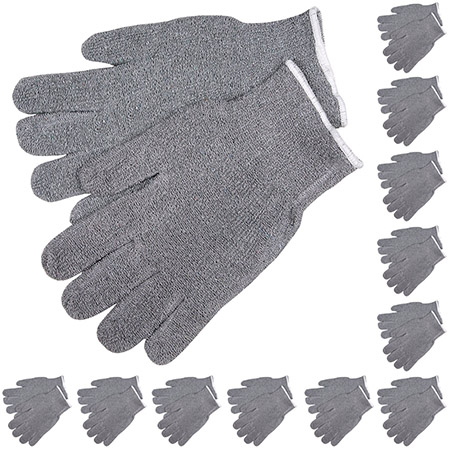 12 Pairs - MCR Safety 9415 KM Terrycloth Industrial Safety Protection Gloves