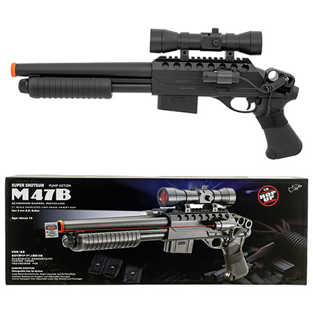 Double Eagle M47B2 Tactical Sawed-Off Pump Action Spring Airsoft Shotgun
