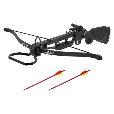150-lb. MK-150A1PB Recurve Crossbow with 2 Arrows - Black