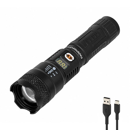 FarPoint 500 Lumens USB Type-C Rechargeable Super Bright LED Flashlight