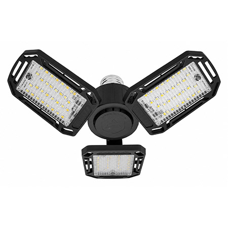 ForceBeam 4,000 Lumens 3-Color Temperature Super Bright LED Tri-Fold Garage & Ceiling Light