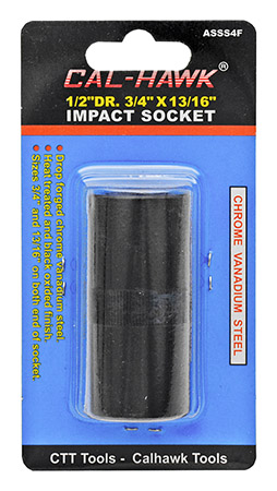 1/2" Drive 3/4" x 13/16" Impact Socket