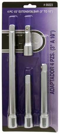 4-pc. 1/2" Extension Bar