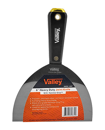 6" Heavy Duty Joint Knife with Hammer Grip - Valley Tools