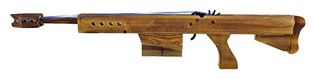Wooden Rubber Band Rifle - Diamond Visions