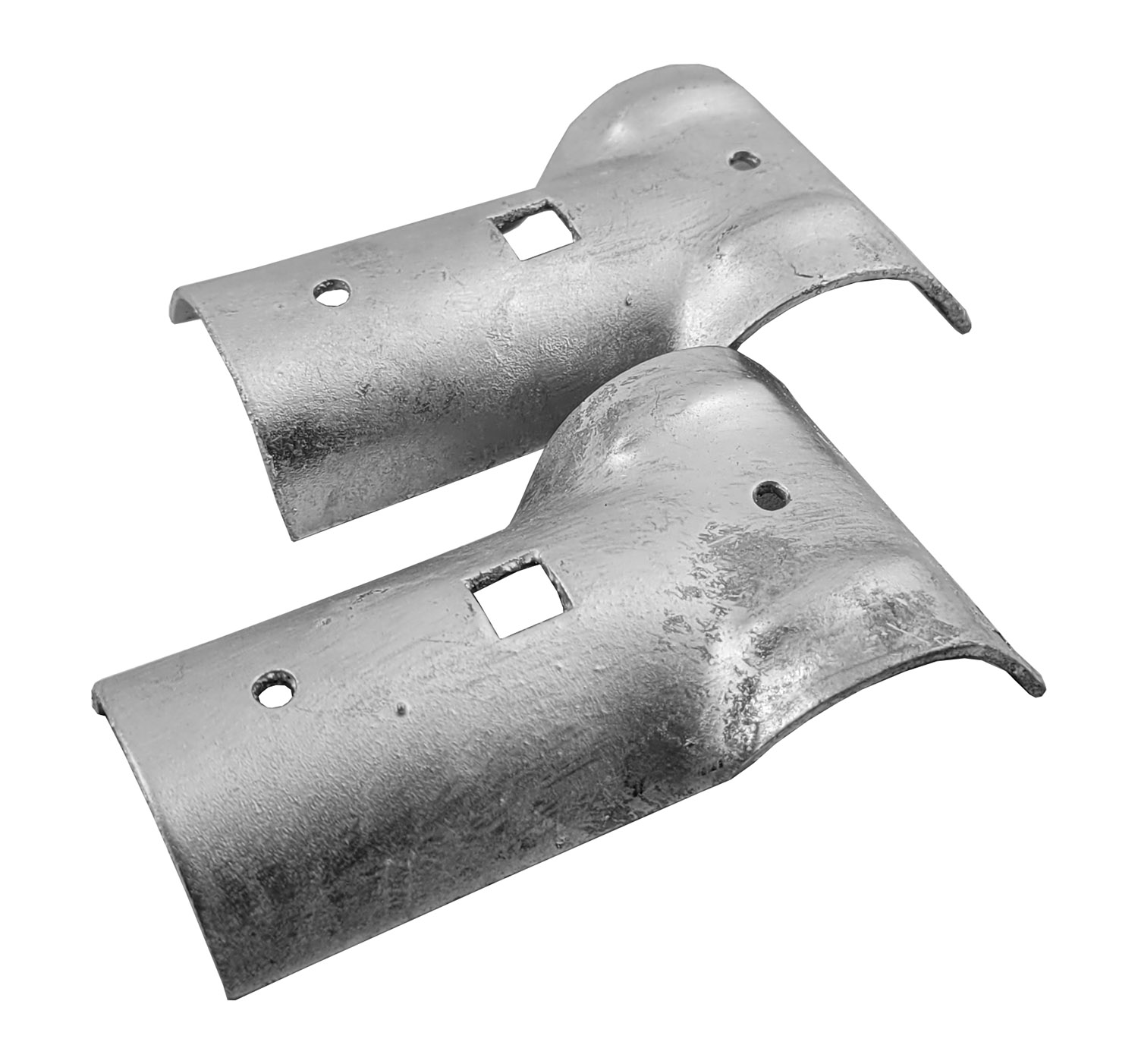 1-3/8" Galvanized Single Boulevard Clamp Set