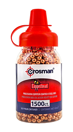 1500 ct. Copperhead Precision Copper Coated Steel BBs - Crosman