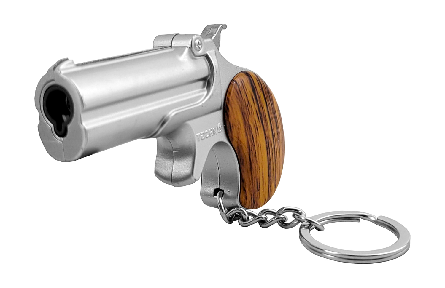 Novelty Revolver Style Butane Lighter Keychain