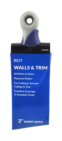 2" Short Angle Walls & Trim Paint Brush