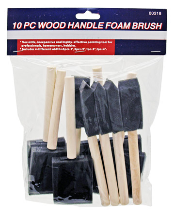 10-pc. Foam Paint Brush