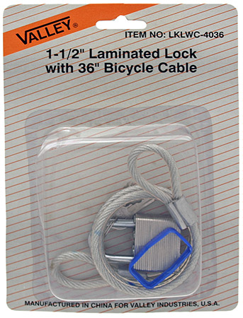 35mm Padlock with Cable