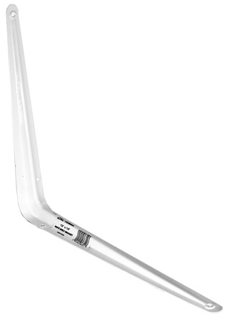12" x 14" Shelf Bracket - White