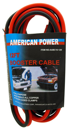 12' Booster Cable - 10 Gauge