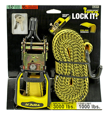 1.5" x 16' Locking Rachet Tie Down