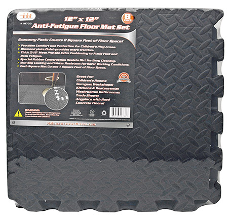 8-pc. 12" x 12" Anti Fatigue Mats
