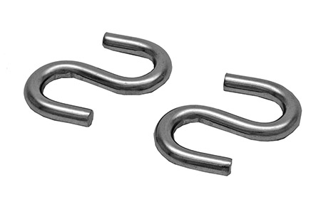 2-pc. 5/16" x 2-1/2" Stainless Steel S-Hooks