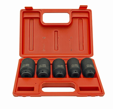 5-pc. 1/2" Dr. Deep Impact Socket Set - Metric