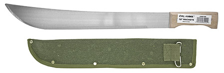 23" Wood Handle Machete with Sheath