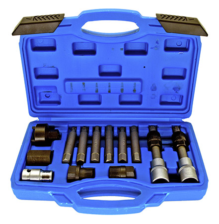 13 - pc. Alternator Pulley Kit