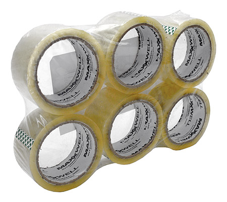 6 - pk. Clear Packing Tape 2" x 55yd