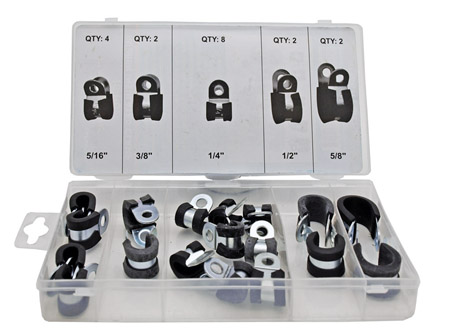 18-pc. Rubber Insulated Clamps