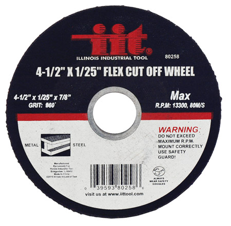4-1/2" x 1/25" Flex Cut-Off Wheel
