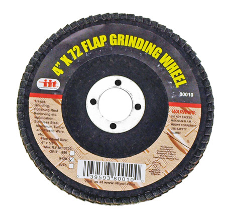 4" x 72 Flap Disc - 120 Grit
