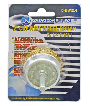 2" x 1/4" Cup Wire Wheel Brush