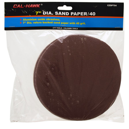 20-pc. 7" Velcro Sand Paper - 40 Grit
