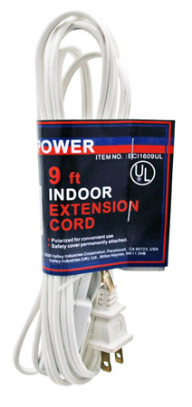 9' 16/2 Extension Cord