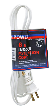 6' 16/2 Extension Cord