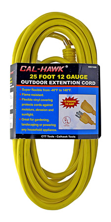 25' 12 Gauge Outdoor Extension Cord