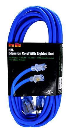 25' Extension Cord - Blue