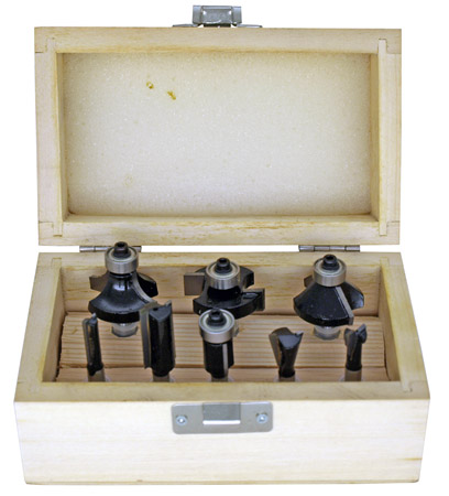 8-pc. Tungsten Router Bit Set