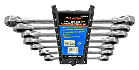 7 - pc. Box End Ratcheting Wrench Set