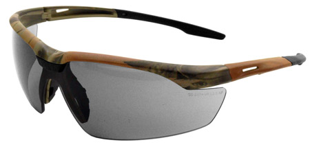 Camo Anti-Fog Safety Glasses - Smoke